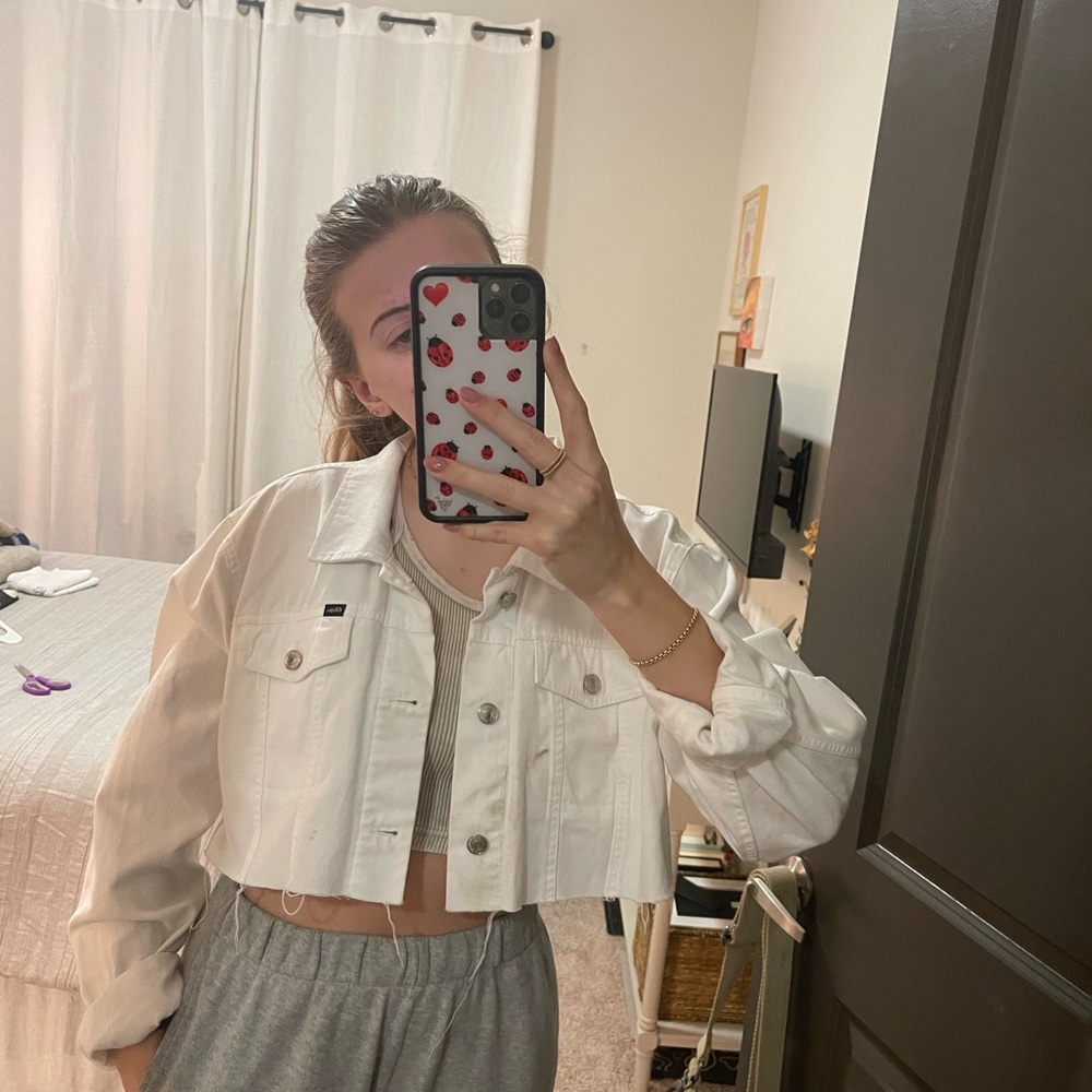 Obey Cropped Jean Jacket